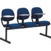 Cadeiras de escritório longarina secretária executiva com prancheta escamoteável