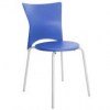 Cadeiras bistrô Rhodes polipropileno azul