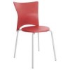 Cadeiras bistrô Rhodes polipropileno vermelho